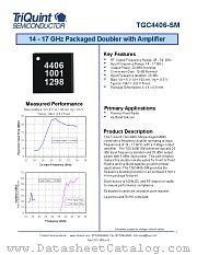 TGC4406-SM datasheet pdf Qorvo