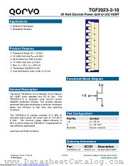 TGF2023-2-10 datasheet pdf Qorvo