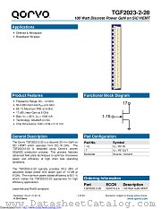 TGF2023-2-20 datasheet pdf Qorvo