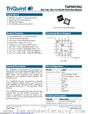 TQP887052 datasheet pdf Qorvo