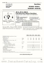 1N3911R datasheet pdf RCA Solid State