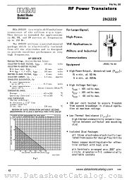 2N3229 datasheet pdf RCA Solid State