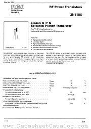2N5180 datasheet pdf RCA Solid State