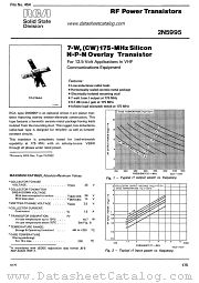 2N5995 datasheet pdf RCA Solid State