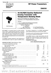 RCA-2N6093 datasheet pdf RCA Solid State