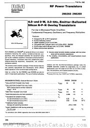 RCA-2N6268 datasheet pdf RCA Solid State