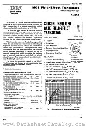 3N153 datasheet pdf RCA Solid State