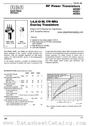 RCA-40281 datasheet pdf RCA Solid State