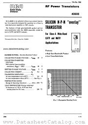 RCA-40608 datasheet pdf RCA Solid State