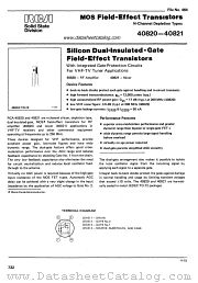 40820 datasheet pdf RCA Solid State