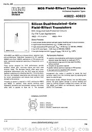 40823 datasheet pdf RCA Solid State