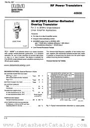 TA8236 datasheet pdf RCA Solid State