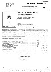 41024 datasheet pdf RCA Solid State
