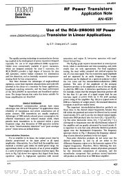 AN-4591 datasheet pdf RCA Solid State