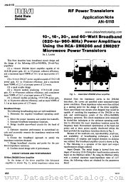 RCA-2N6266 datasheet pdf RCA Solid State
