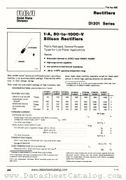 D1201D datasheet pdf RCA Solid State