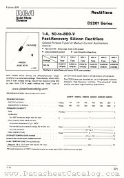 D2201A datasheet pdf RCA Solid State