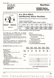 D2406F datasheet pdf RCA Solid State
