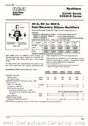D2540F datasheet pdf RCA Solid State