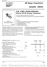 RCA2005 datasheet pdf RCA Solid State