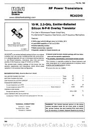 RCA2310 datasheet pdf RCA Solid State