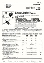 S2610M datasheet pdf RCA Solid State
