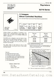 S2710D datasheet pdf RCA Solid State