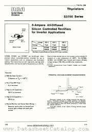 S3700M datasheet pdf RCA Solid State