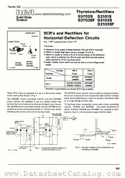 S3703SF datasheet pdf RCA Solid State