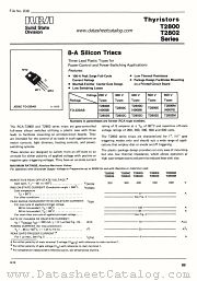 T2800C datasheet pdf RCA Solid State