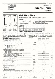 T8421D datasheet pdf RCA Solid State