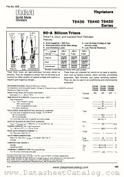 T8450B datasheet pdf RCA Solid State