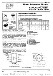 CA301A datasheet pdf RCA Solid State