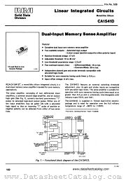 CA1541D datasheet pdf RCA Solid State