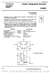 CA3000 datasheet pdf RCA Solid State