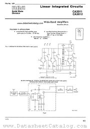 CA3012 datasheet pdf RCA Solid State