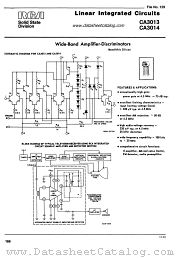 CA3013 datasheet pdf RCA Solid State