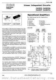 CA3047 datasheet pdf RCA Solid State