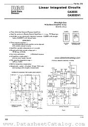 CA3035 datasheet pdf RCA Solid State