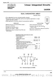 CA3036 datasheet pdf RCA Solid State