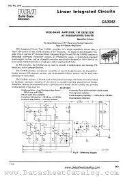 CA3042 datasheet pdf RCA Solid State