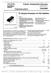 CA3128Q datasheet pdf RCA Solid State