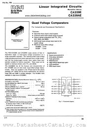 CA339E datasheet pdf RCA Solid State