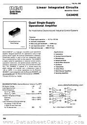 CA3401E datasheet pdf RCA Solid State