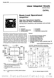 CA741L datasheet pdf RCA Solid State