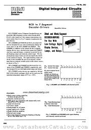 CD2500E datasheet pdf RCA Solid State