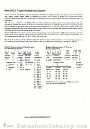 NUMBERING SYSTEM datasheet pdf RCA Solid State