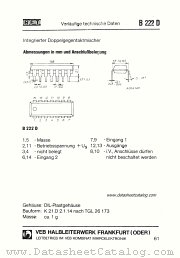 B222D datasheet pdf RFT