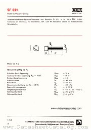 SF021A datasheet pdf RFT
