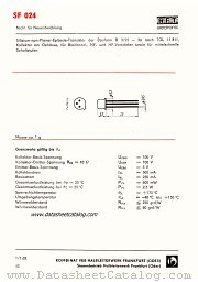 SF024A datasheet pdf RFT